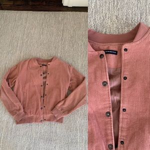 Brandy Melville Pink Bomber Jacket